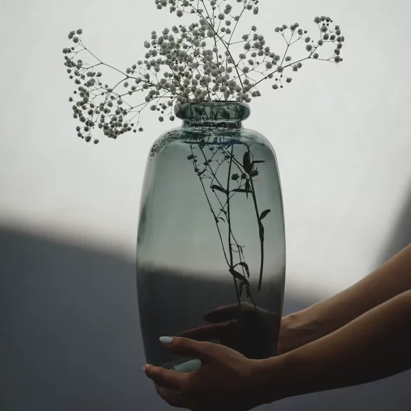 Vase en verre recyclé Elena
